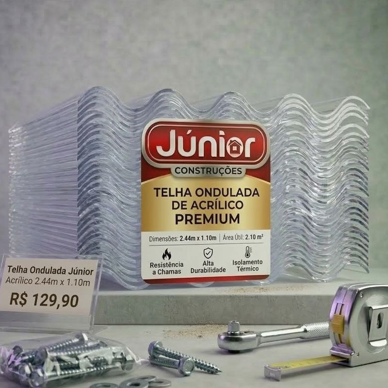 Telha Ondulada de Acrílico