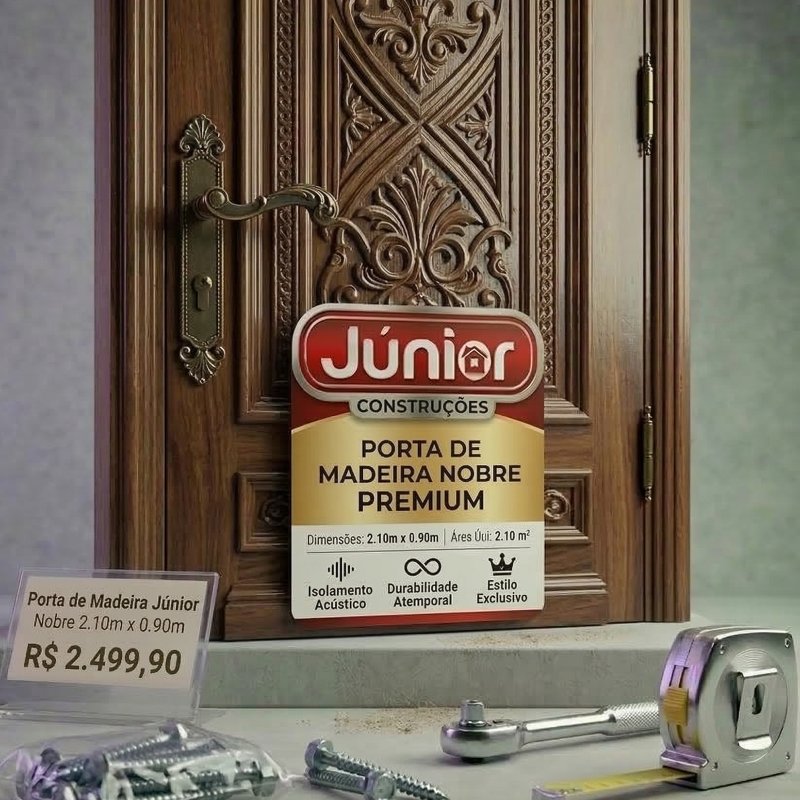 Porta de madeira nobre Premium