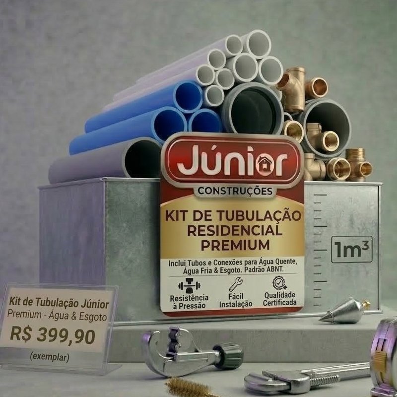 Kit de tubulação residencial Premium